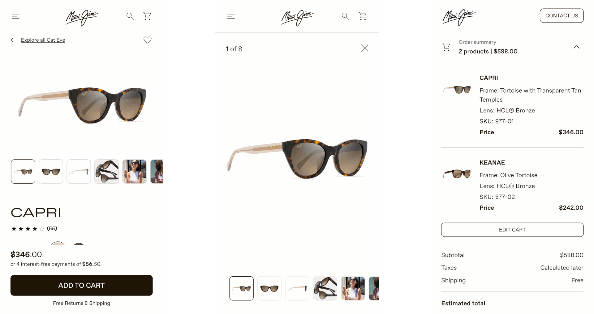 case study maui jim mobile pdp gif idib agency