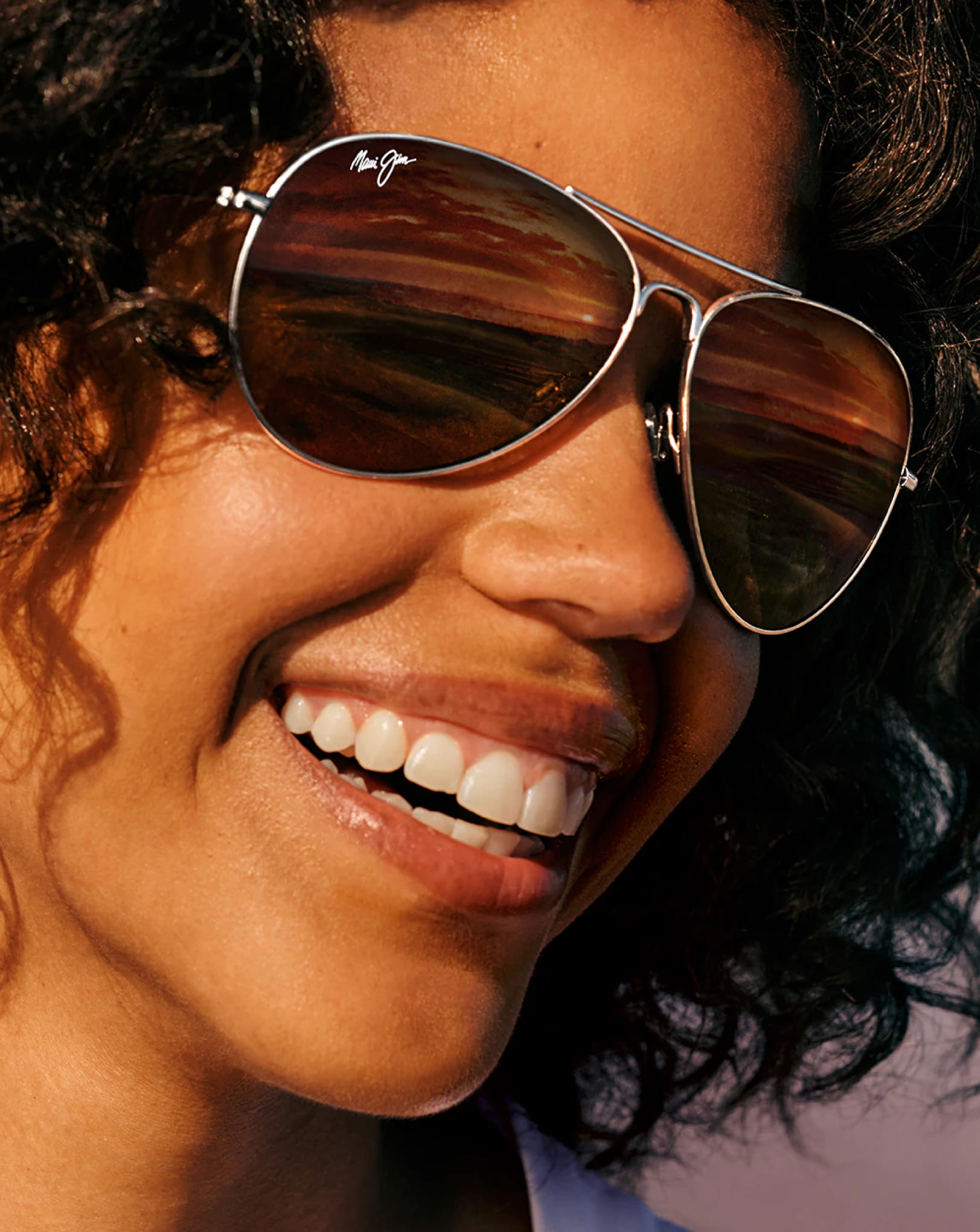 case study maui jim sunglasses model closeup idib agency