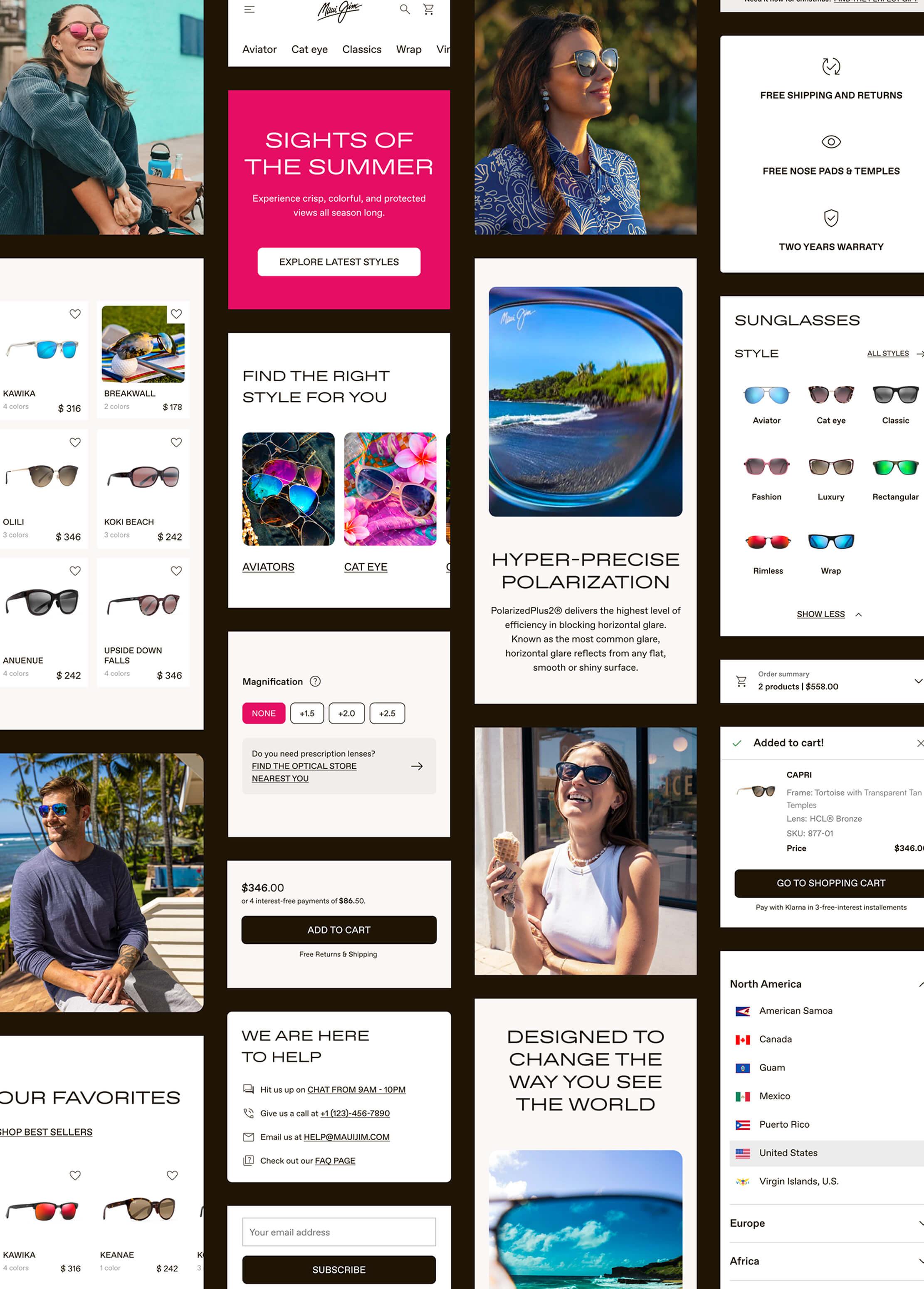 case study maui jim website mockup overviews idib agency