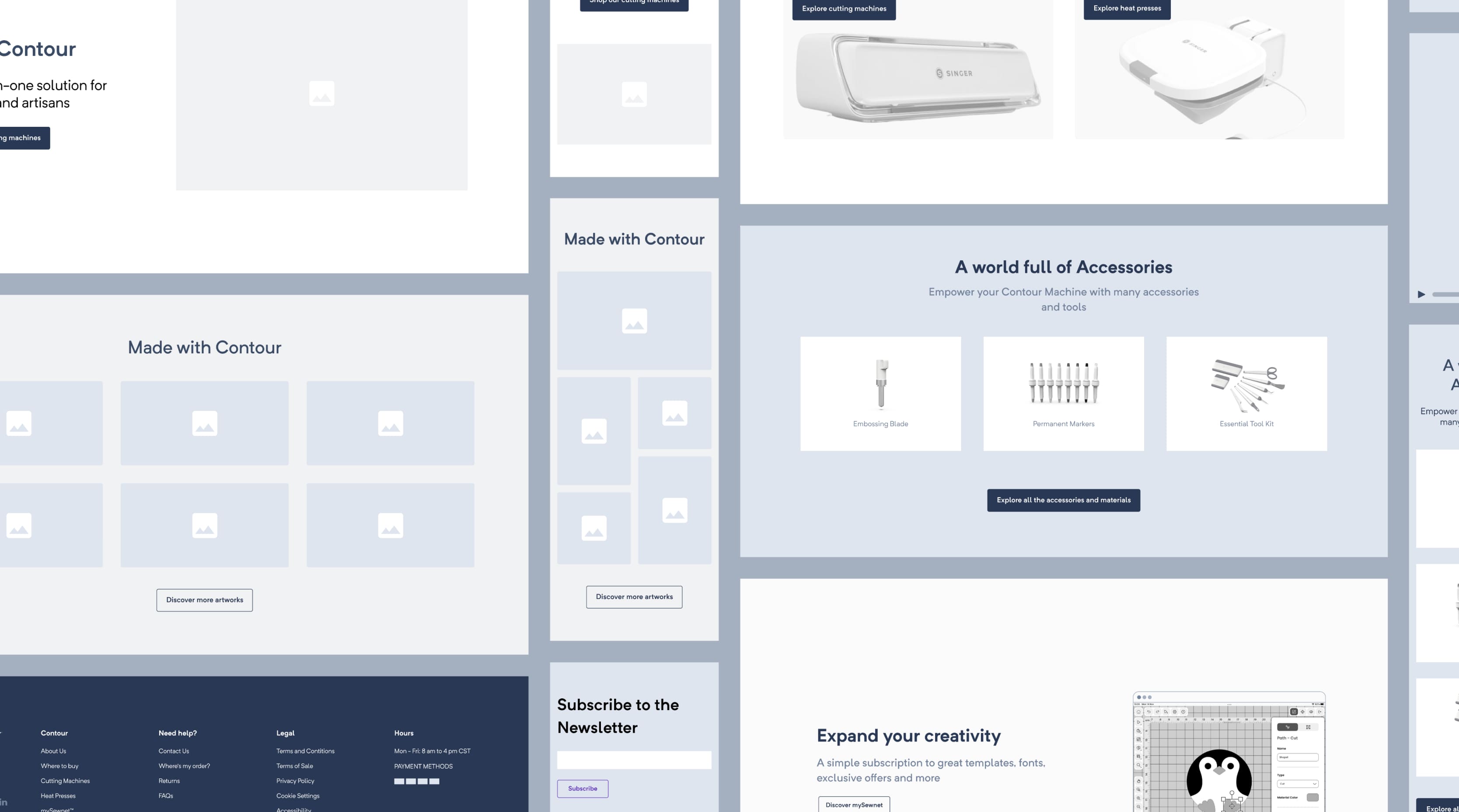 case study singer website wireframe layout idib agency